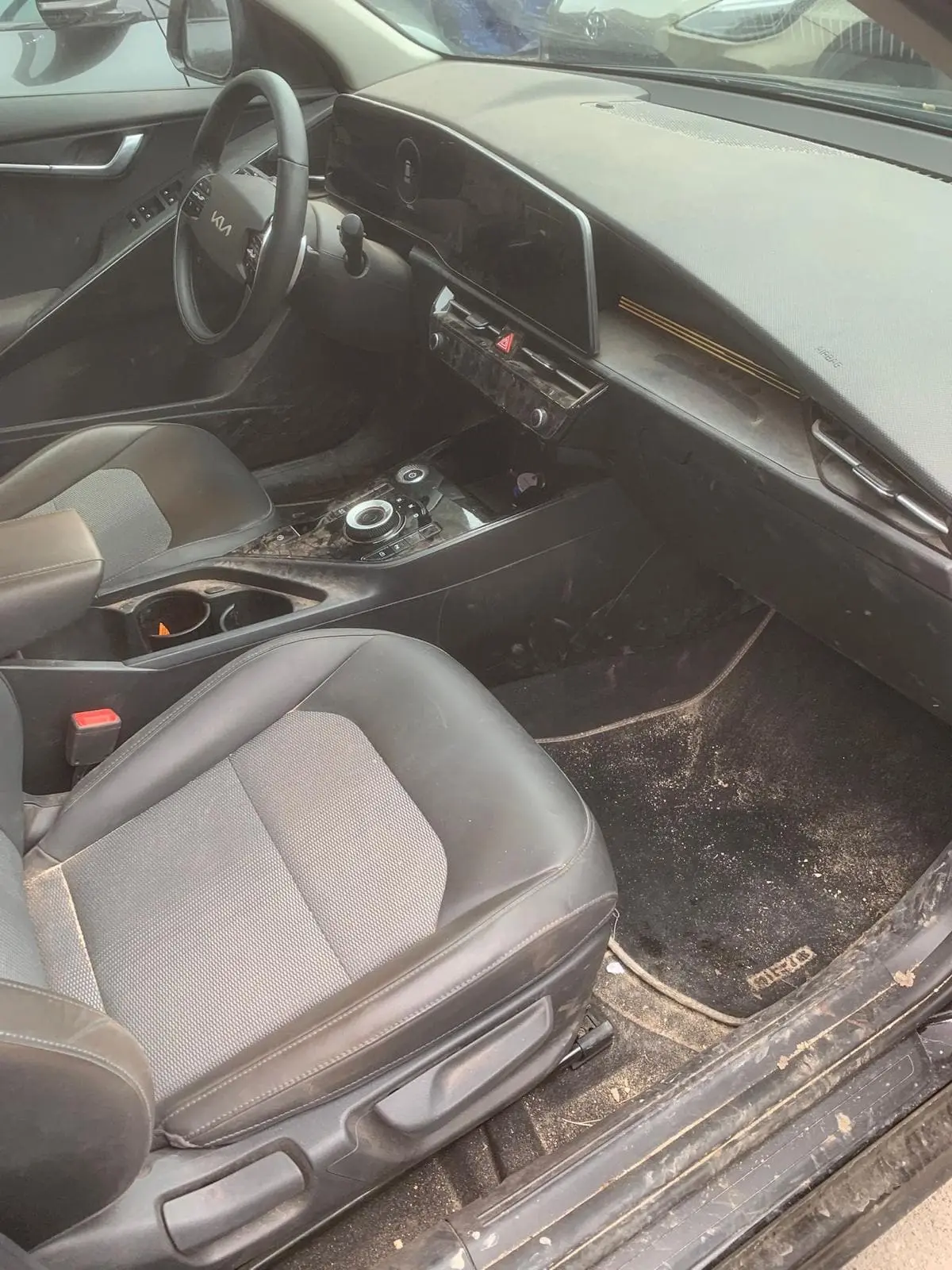Auto-interieur voor reiniging